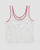 AG Jeans Women's Bianca Scalloped Cotton Crochet Tank - 7