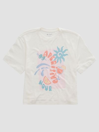 AG Jeans Women's Charli Graphic Crewneck T-Shirt