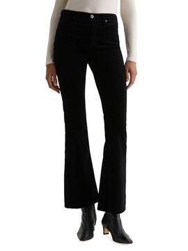 AG Jeans Women's Farrah Stretch-Velvet High-Rise Boot-Cut Pants