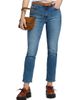 AG Jeans Women's Mari Whiskered High-Rise Straight-Leg Jeans - 2