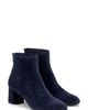 AGL AGL Olga Water Resistant Velour Ankle Boot with Heel - 1