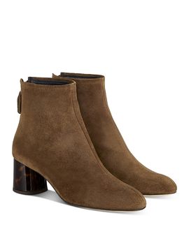 Agl Agl Women's Veta Back Zip Block Heel Booties