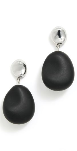 AGMES AGMES Ada Earrings Sterling Silver/Onyx One
