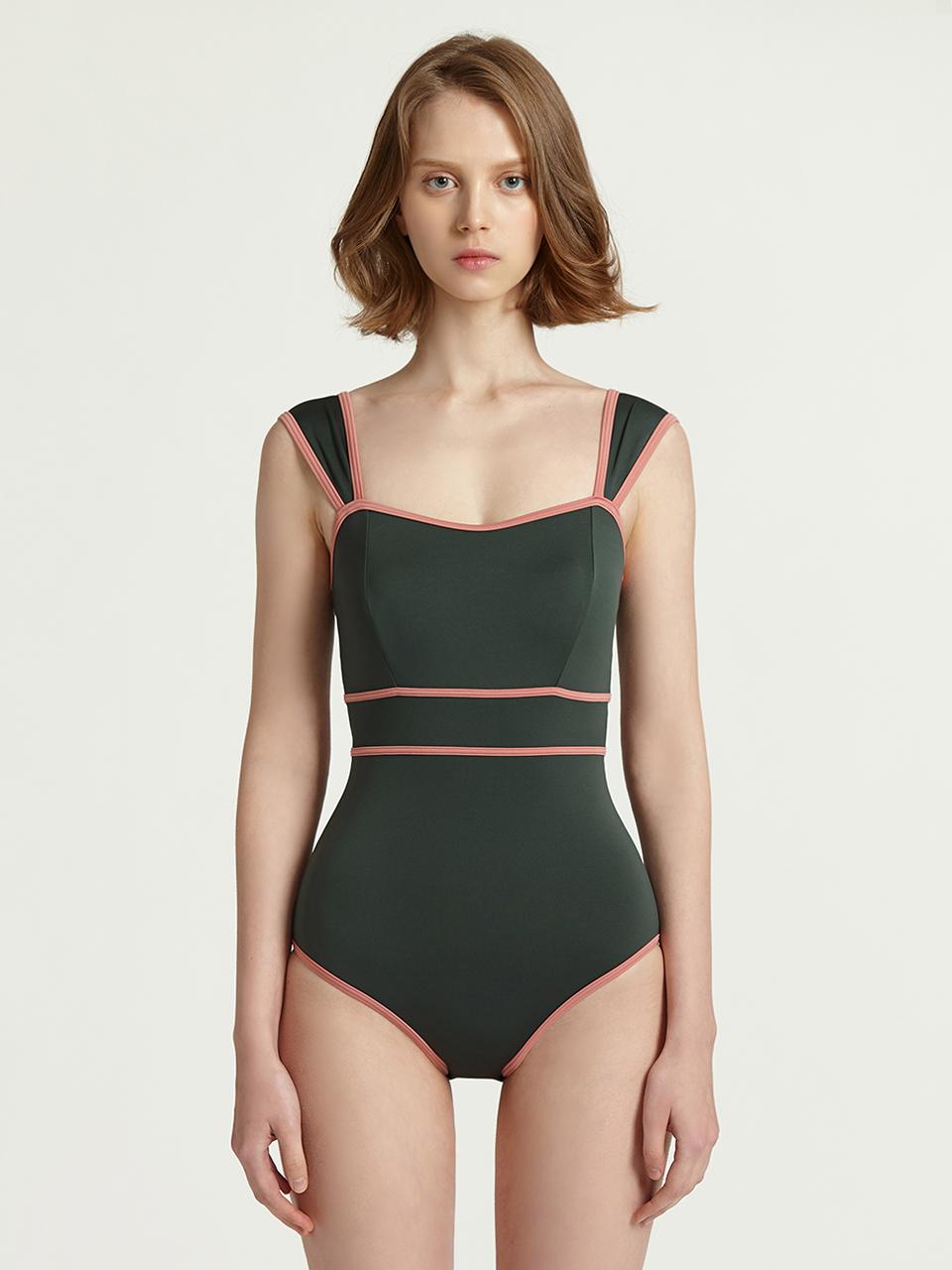 AGNEL From Here Monokini_Deep Green
