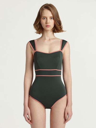 AGNEL From Here Monokini_Deep Green