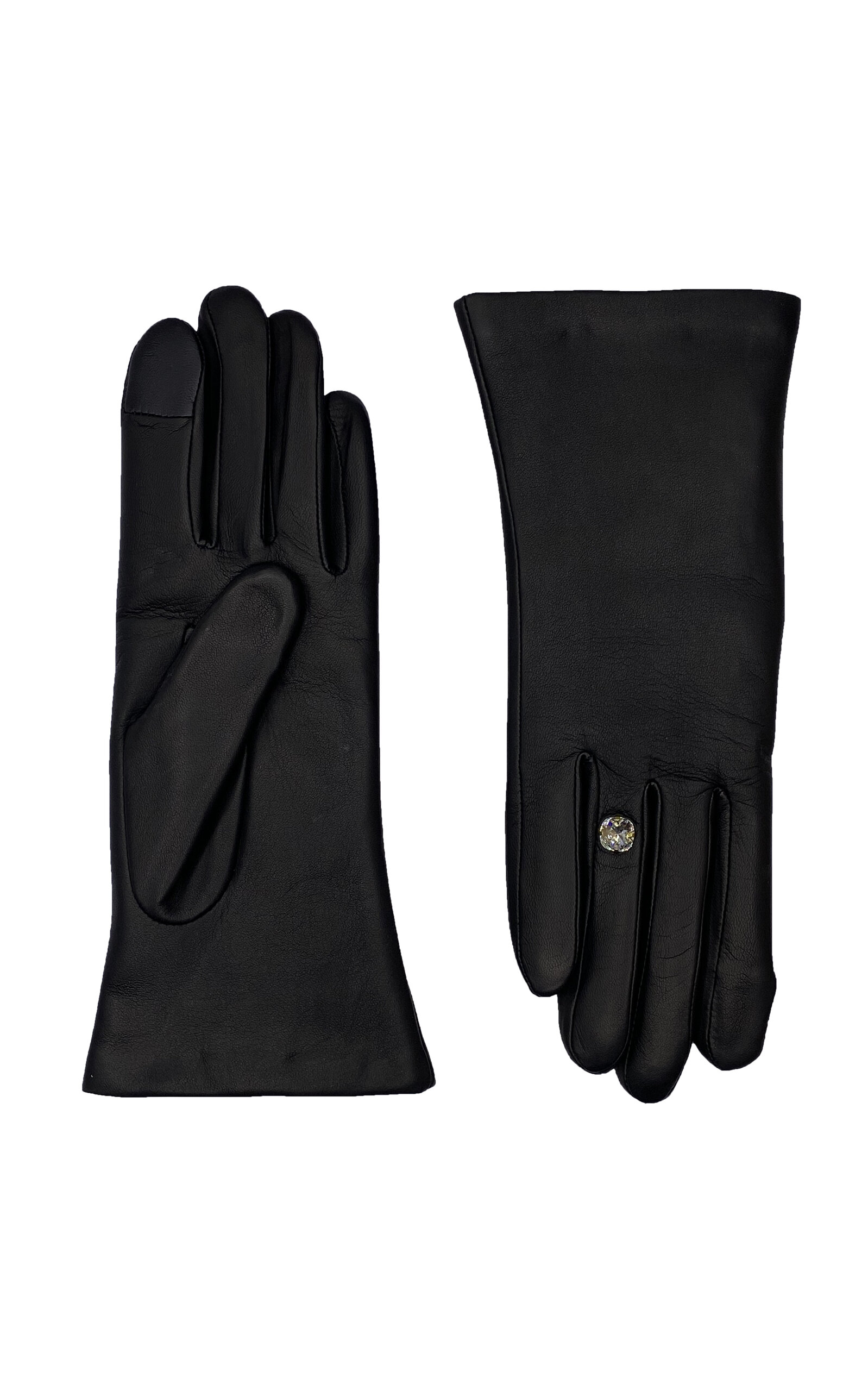 Agnelle Agnelle GemDetailed Leather Gloves