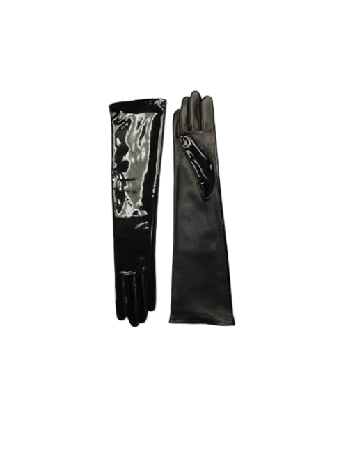 Agnelle Agnelle Patent Leather Gloves Elbow Length