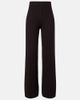 Agnona Agnona Cable-knit cashmere wide-leg pants - 1