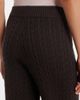 Agnona Agnona Cable-knit cashmere wide-leg pants - 5