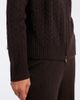 Agnona Agnona Cable-knit cashmere zip-up hoodie - 4