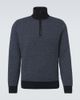 Agnona Agnona Cashmere, wool, and silk half-zip sweater - 1