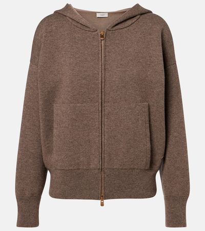 Agnona Agnona Cashmere, wool, and silk hoodie