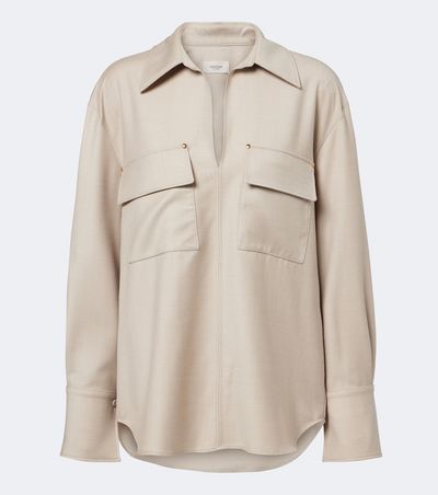Agnona Agnona Embellished wool shirt