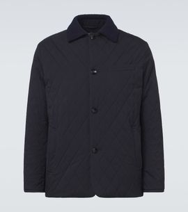 Agnona Agnona Quilted wool-trimmed jacket