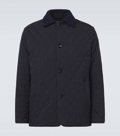 Agnona Agnona Quilted wool-trimmed jacket