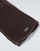 Agnona Agnona Ribbed-knit cashmere and leather gloves - 2