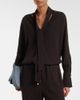 Agnona Agnona Tie-neck jersey blouse - 2