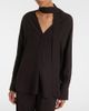 Agnona Agnona Tie-neck jersey blouse - 5