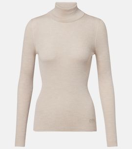 Agnona Agnona Turtleneck wool, silk, and cashmere sweater