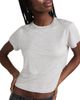 AGOLDE AGOLDE Adine Shrunken Tee Grey Heather XS - 1