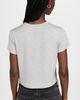 AGOLDE AGOLDE Adine Shrunken Tee Grey Heather XS - 4