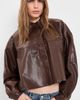 AGOLDE AGOLDE Agnes Faux Leather Shirt Madera - 2