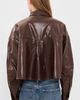 AGOLDE AGOLDE Agnes Faux Leather Shirt Madera - 3