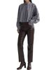 AGOLDE AGOLDE Agnes Striped Cropped Cotton Shirt - 1