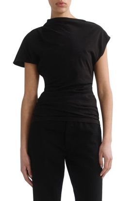 AGOLDE AGOLDE Beckly Asymmetrical Organic Cotton T-Shirt