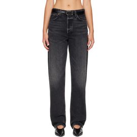AGOLDE AGOLDE Black 90's Mid Rise Straight Jeans