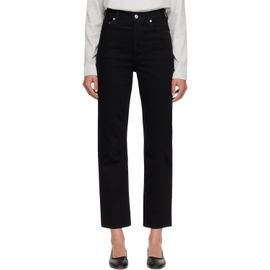 AGOLDE AGOLDE Black 90's Pinch Waist Crop Jeans
