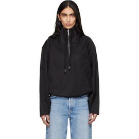 AGOLDE AGOLDE Black Lydia Nylon Popover Anorak