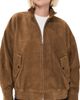 AGOLDE AGOLDE Blair Goatskin Suede Jacket Pecan - 1