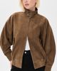 AGOLDE AGOLDE Blair Goatskin Suede Jacket Pecan - 2