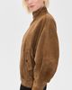 AGOLDE AGOLDE Blair Goatskin Suede Jacket Pecan - 4