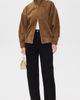 AGOLDE AGOLDE Blair Goatskin Suede Jacket Pecan - 5