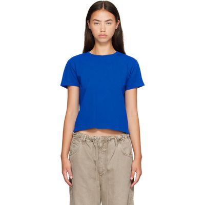 AGOLDE AGOLDE Blue Adine Shrunken T-shirt