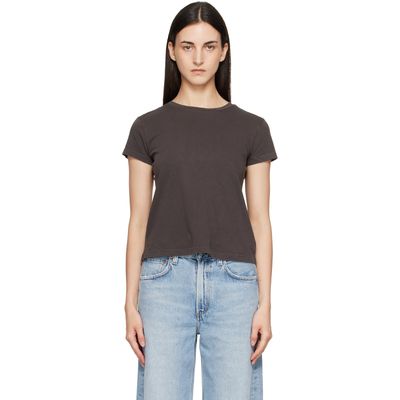 AGOLDE AGOLDE Brown Long Line Adine T-shirt