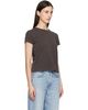 AGOLDE AGOLDE Brown Long Line Adine T-shirt - 2