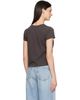 AGOLDE AGOLDE Brown Long Line Adine T-shirt - 3