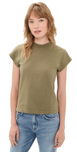 AGOLDE AGOLDE Bryce Cap Sleeve Tee Hamoa