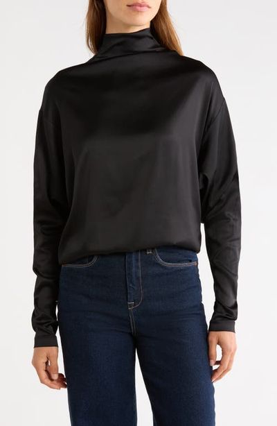 AGOLDE AGOLDE Bryony Satin Mock Neck Top