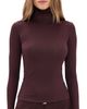 AGOLDE AGOLDE Caryle Turtleneck Top Corinth - 1