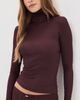 AGOLDE AGOLDE Caryle Turtleneck Top Corinth - 2