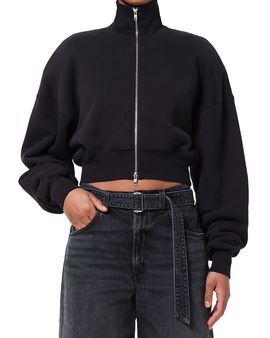 Agolde Agolde Darby Funnel Neck Zip Front Sweatshirt