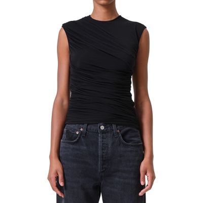 AGOLDE AGOLDE Ester Rib Ruched Tank