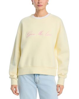 Agolde Agolde Give Me Love Embroidered Sweatshirt