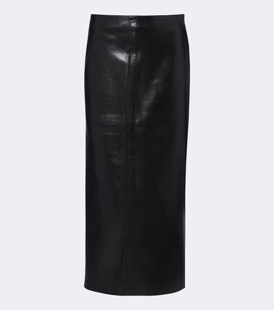 Agolde Agolde Hikson leather-blend pencil skirt