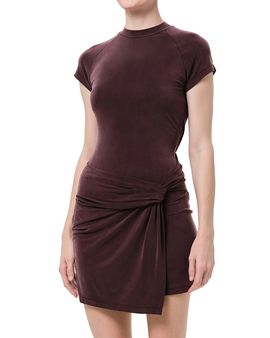 Agolde Agolde Kerri Draped Overlay Mini Dress