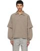 AGOLDE AGOLDE Khaki Curren Double Sleeve Polo - 1